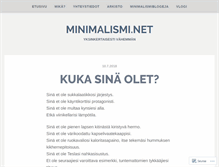 Tablet Screenshot of minimalismi.net